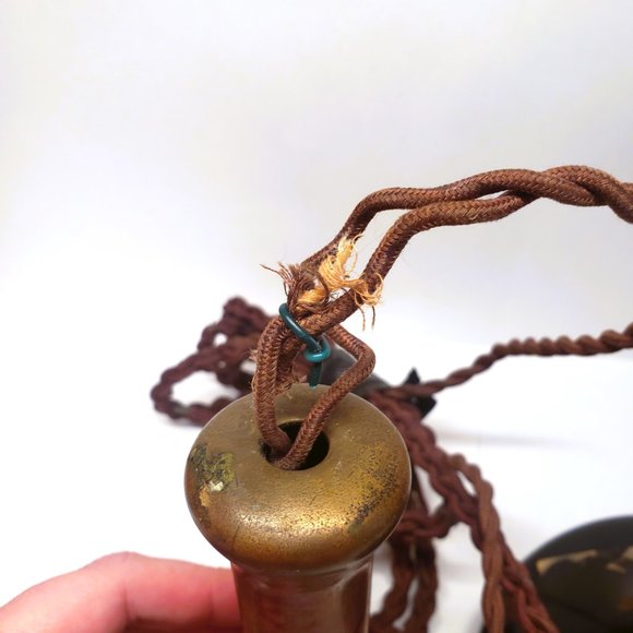Antique Non Dialing Candlestick Phone Telephone Brass Bakelite PL 234 No 22 - Picture 12 of 16